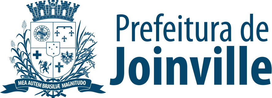 A logo for prefeitura de joinville with a coat of arms