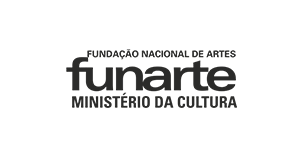 A black and white logo for funarte ministerio da cultura