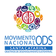 The logo for movimento nacional ods santa catarina is a circle of fruits and vegetables.