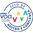 A logo for a company called selo de gestão e confiança.