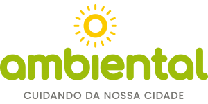Um logotipo verde e amarelo para ambiental com um sol no meio
