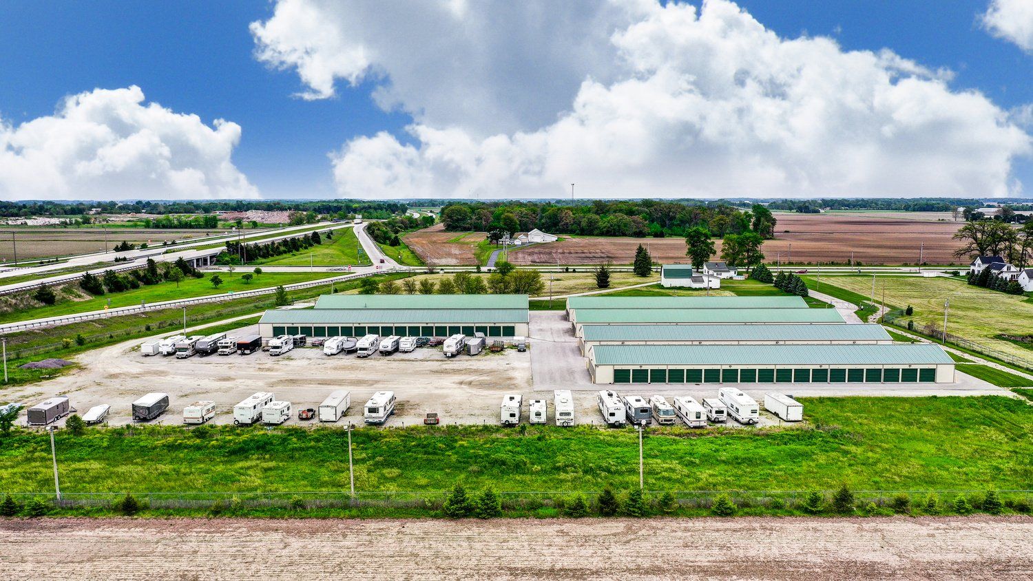 Aerial shot of Greenlock - Bowling Green