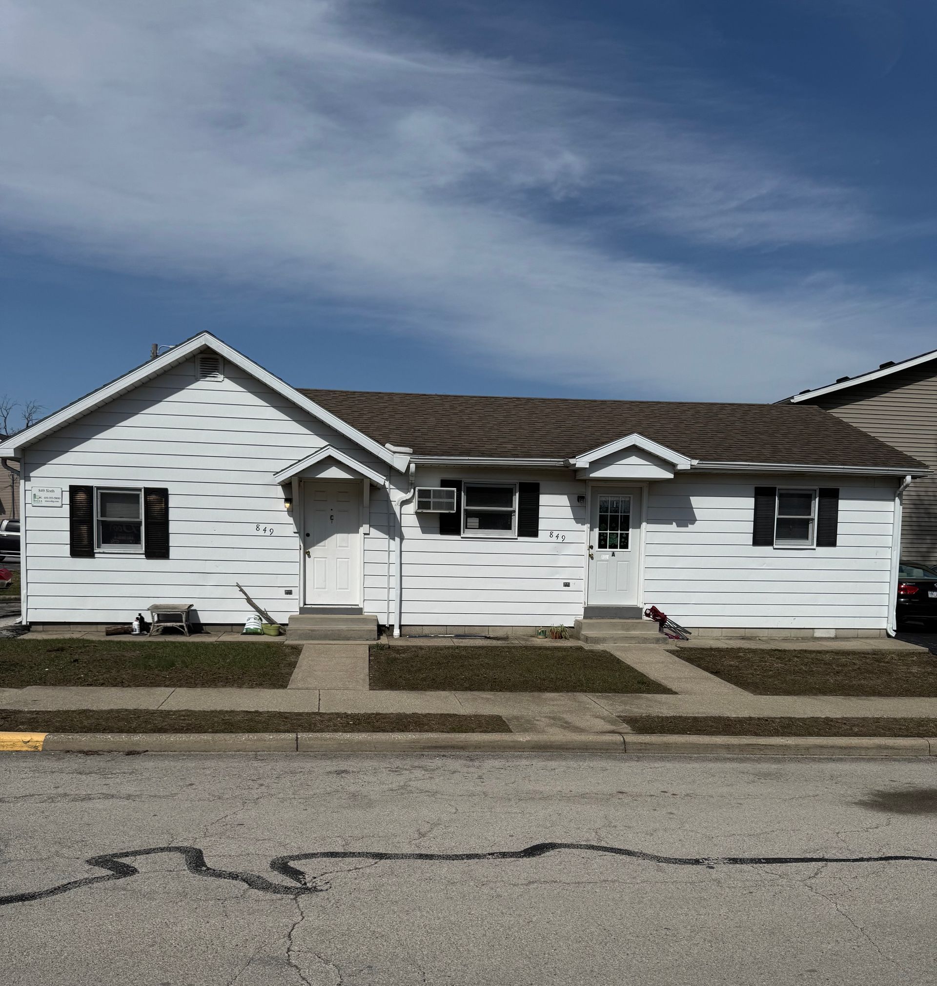 Steve green triplex exterior