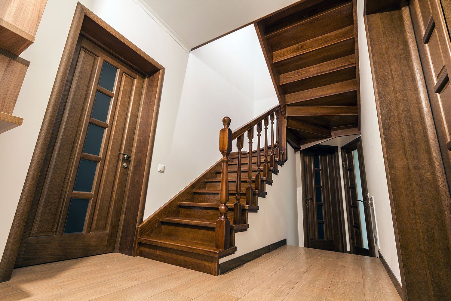 scala in legno con passamano