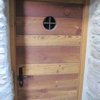 porta d'ingresso in legno