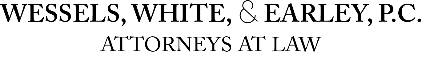 Wessels, White & Earley, P.C. Attorneys at law logo