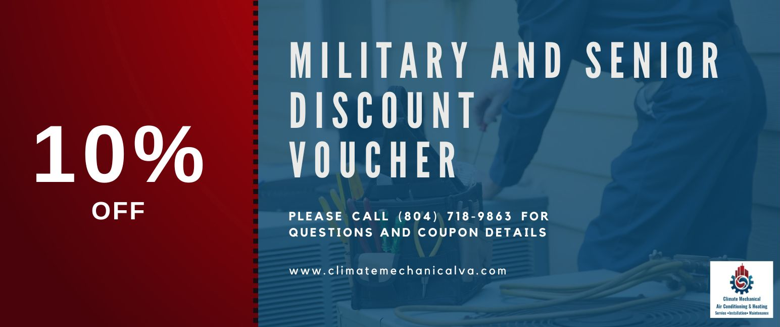 A military and senior discount voucher that is 10 % off