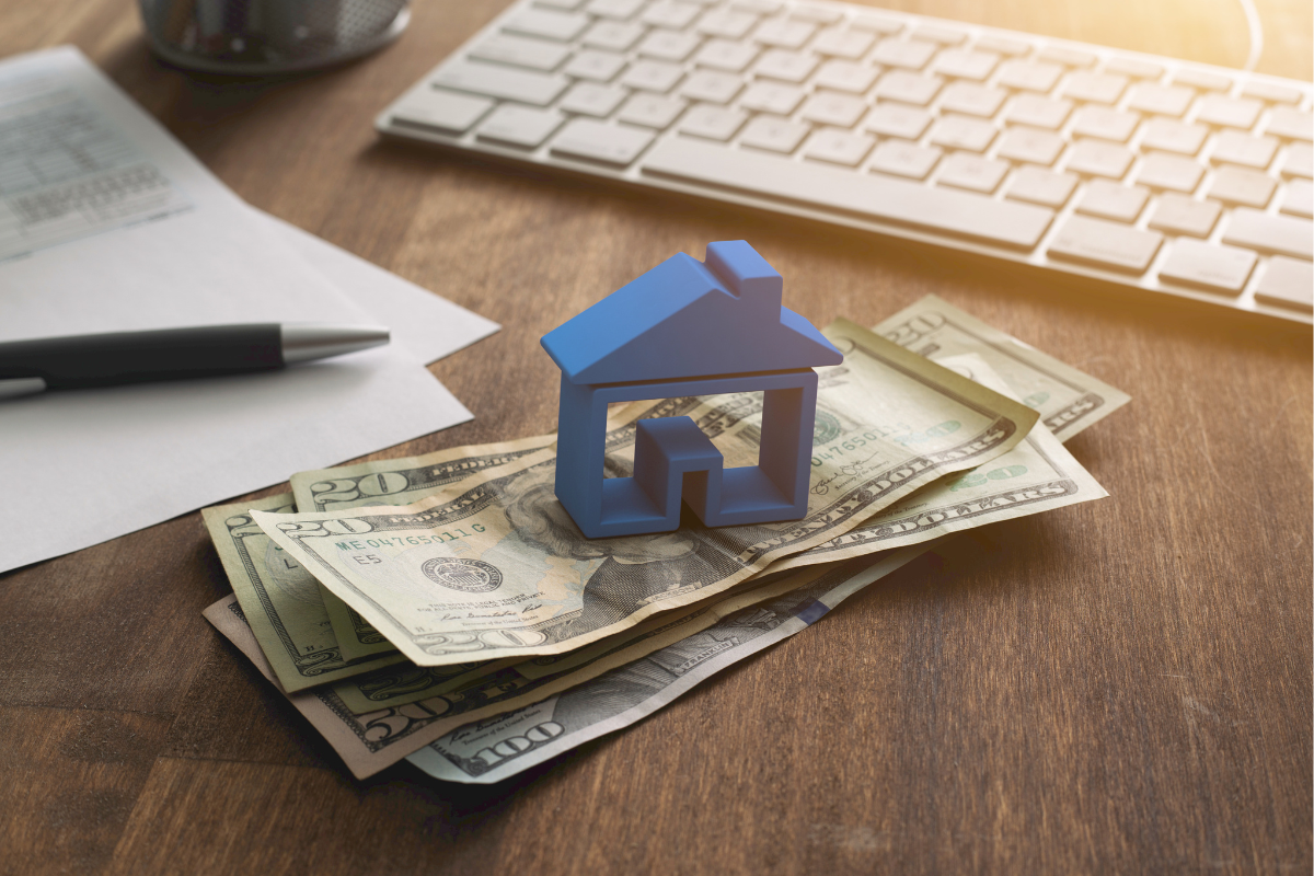 House on top of money