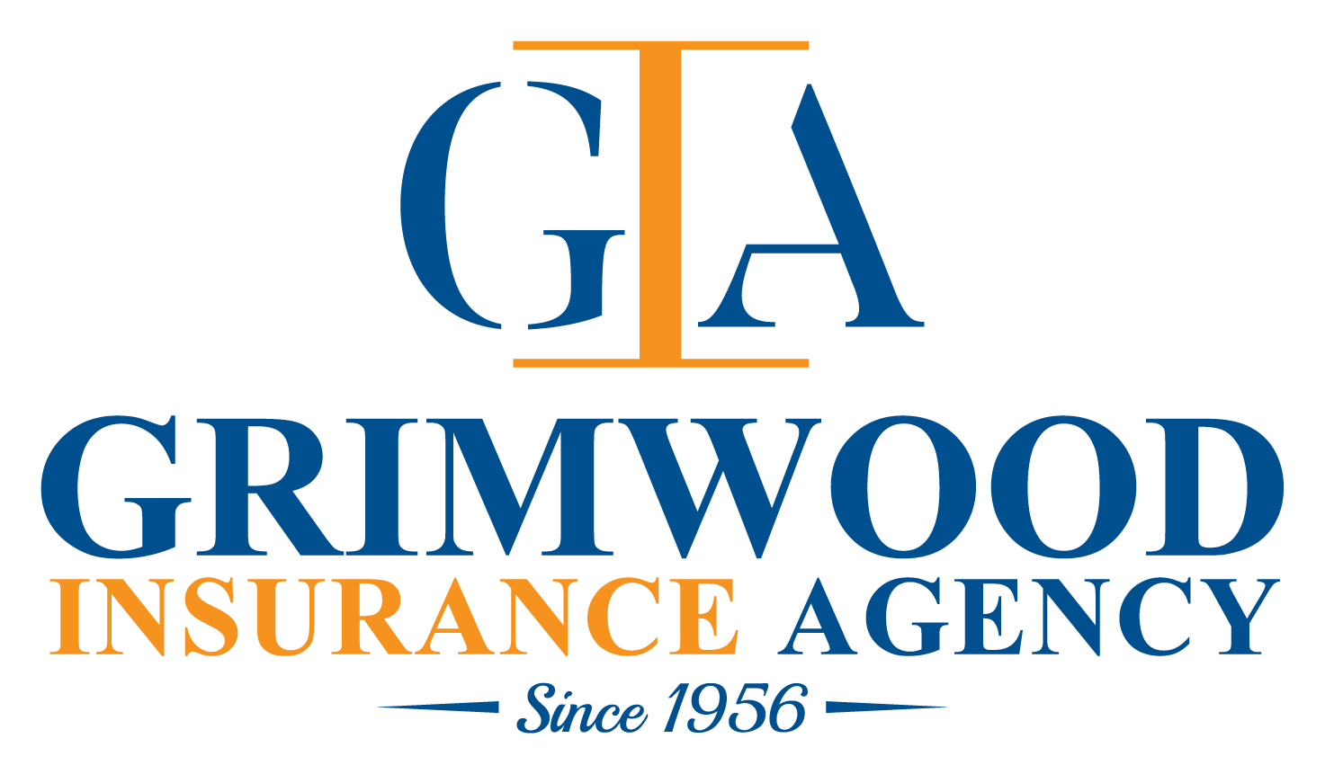 The logo for grimwood insurance agency since 1956