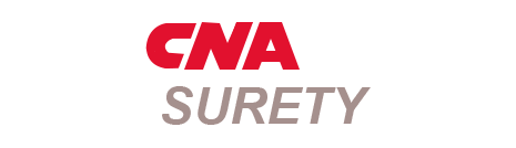 The cna surety logo is red and gray on a white background.