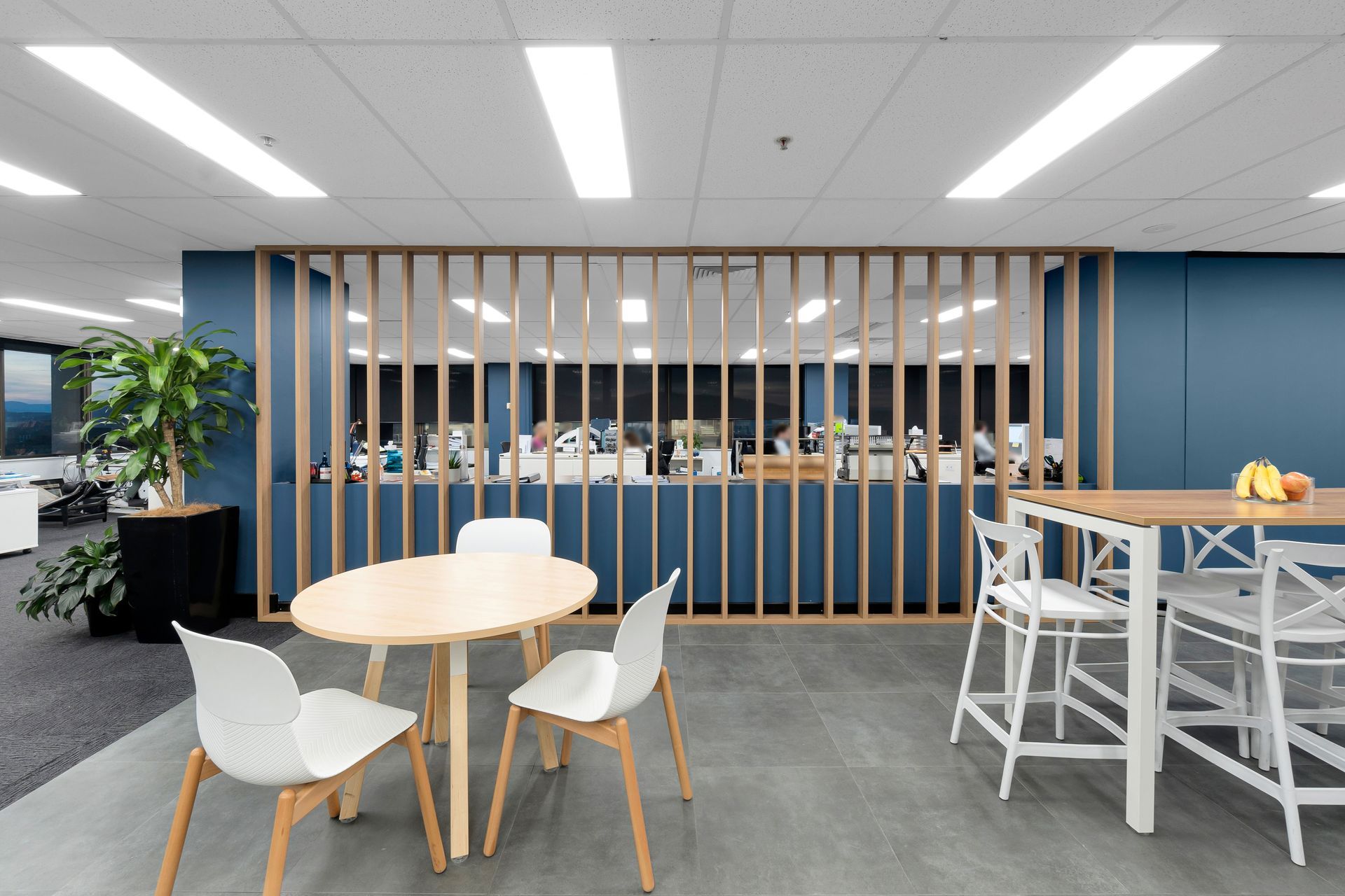 There is a Table and Chairs in the Middle of the Room — Moltus Construction in Braddon, ACT