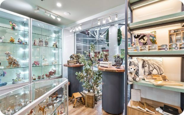 A Store Filled With Lots of Shelves and Display Cases — Moltus Construction in Braddon,  ACT