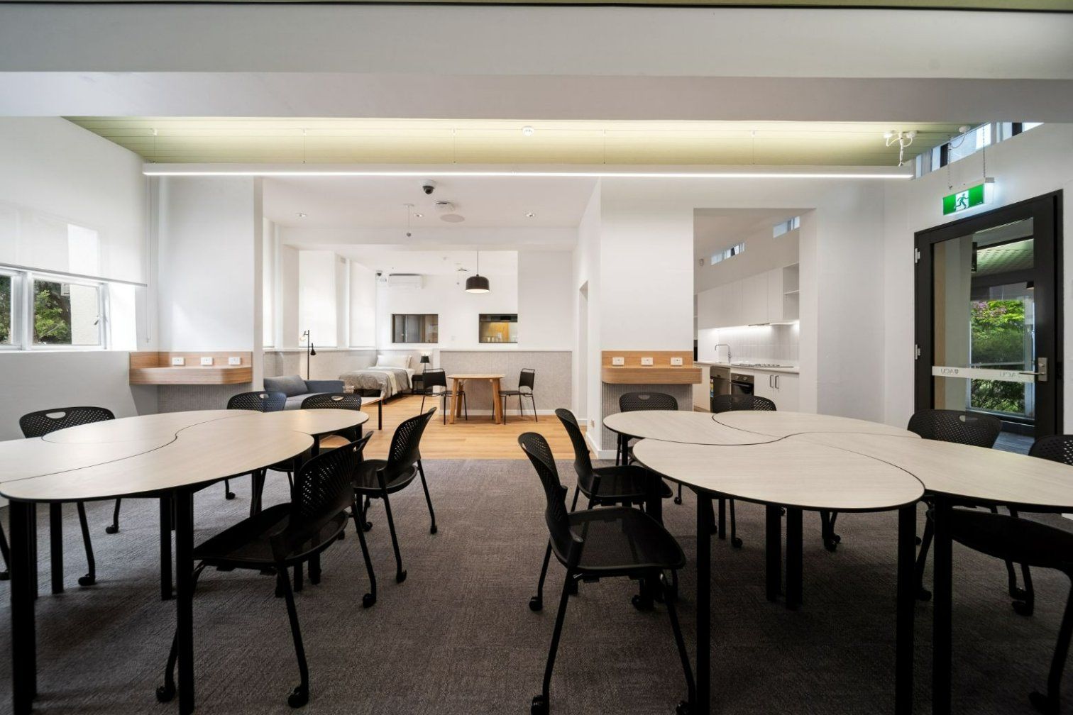 There Are Many Tables and Chairs in This Room — Moltus Construction in Braddon,  ACT