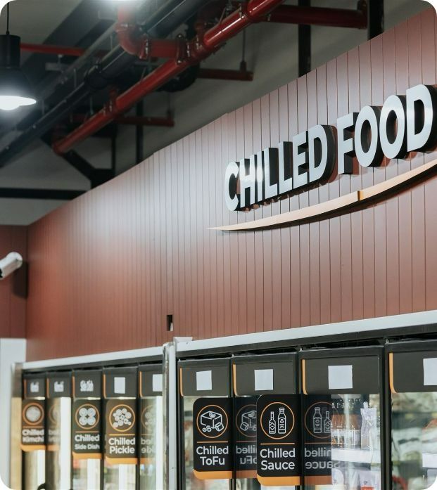 A Store With a Sign That Says Chilled Food — Moltus Construction in Braddon,  ACT