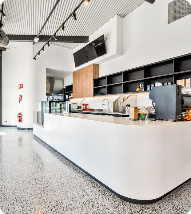 An espresso bar with  — Moltus Construction in Goldcoast, QLD