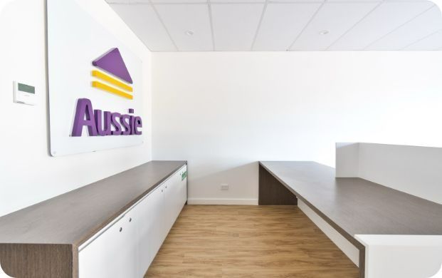 A Room With a Sign That Says Aussie on It — Moltus Construction in Braddon,  ACT