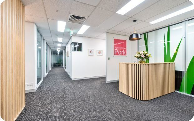 A Hallway With a Sign That Says Port on It — Moltus Construction in Braddon,  ACT