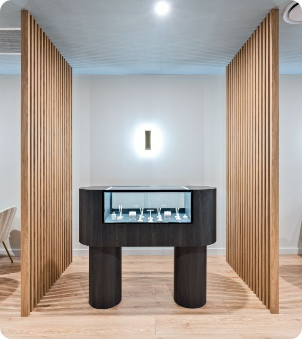 A Display Case With the Letter I on It — Moltus Construction in Braddon,  ACT