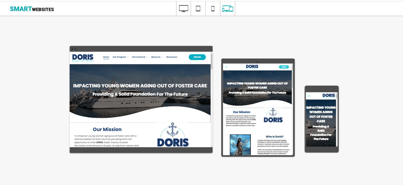 Give Back SMART Websites - DORIS Bounty of the Sea