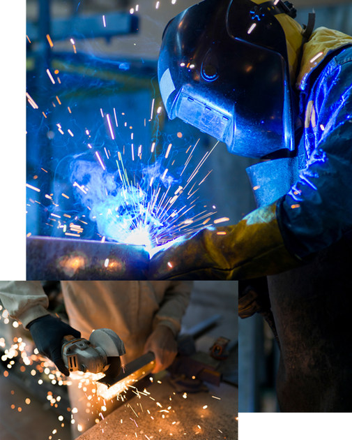 Welder Working at a Factory Wearing Protective Workwear | Townsville, Qld