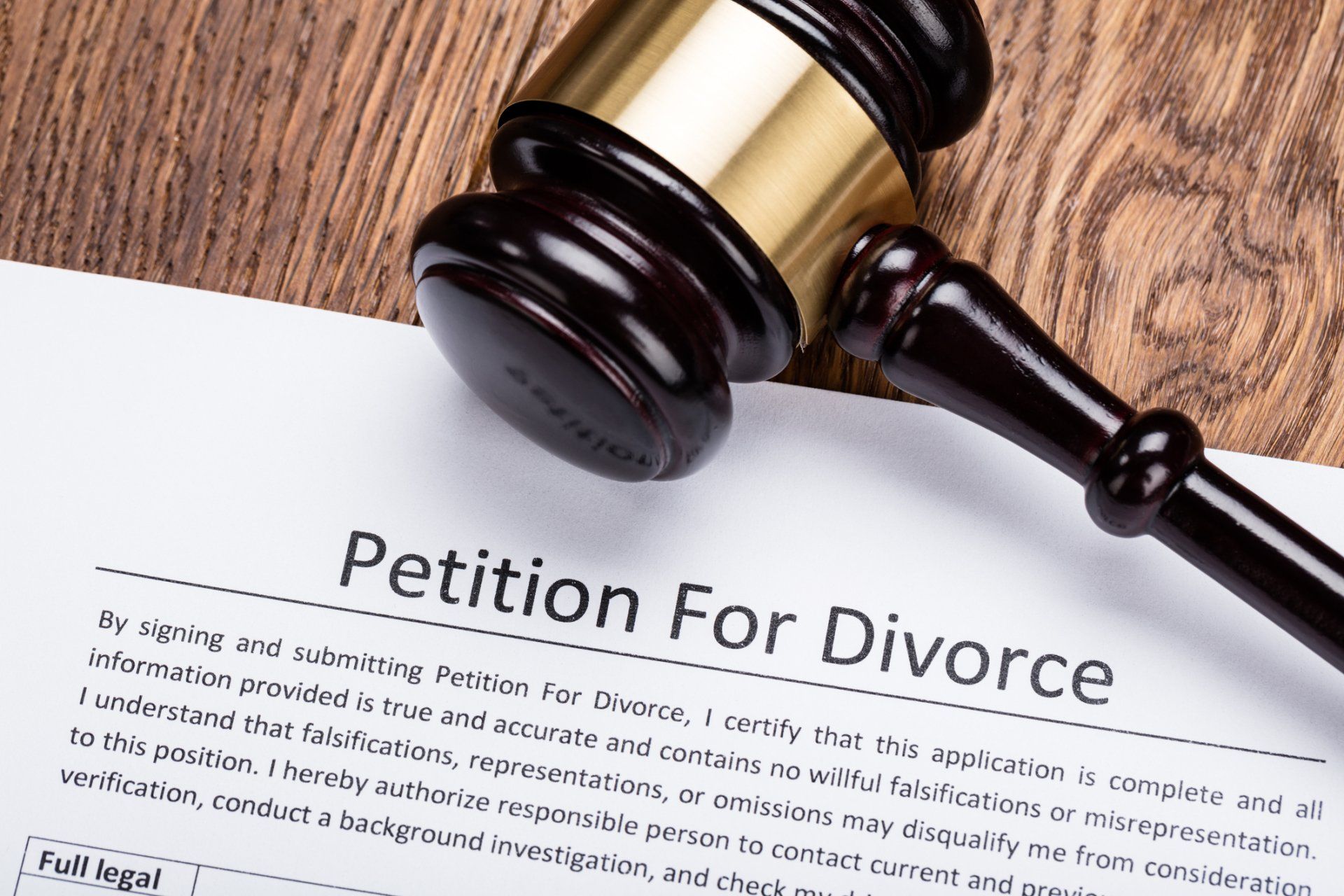 Petition Document for Divorce
