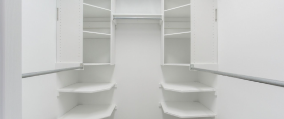 Small closet organization