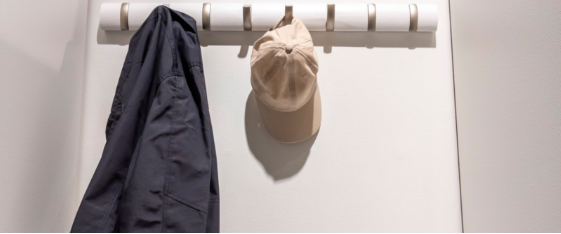 Use hooks for Small closet organization