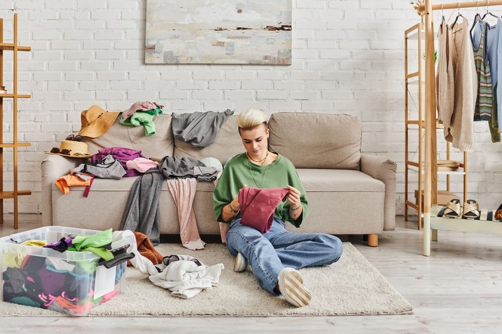 how to declutter clothes