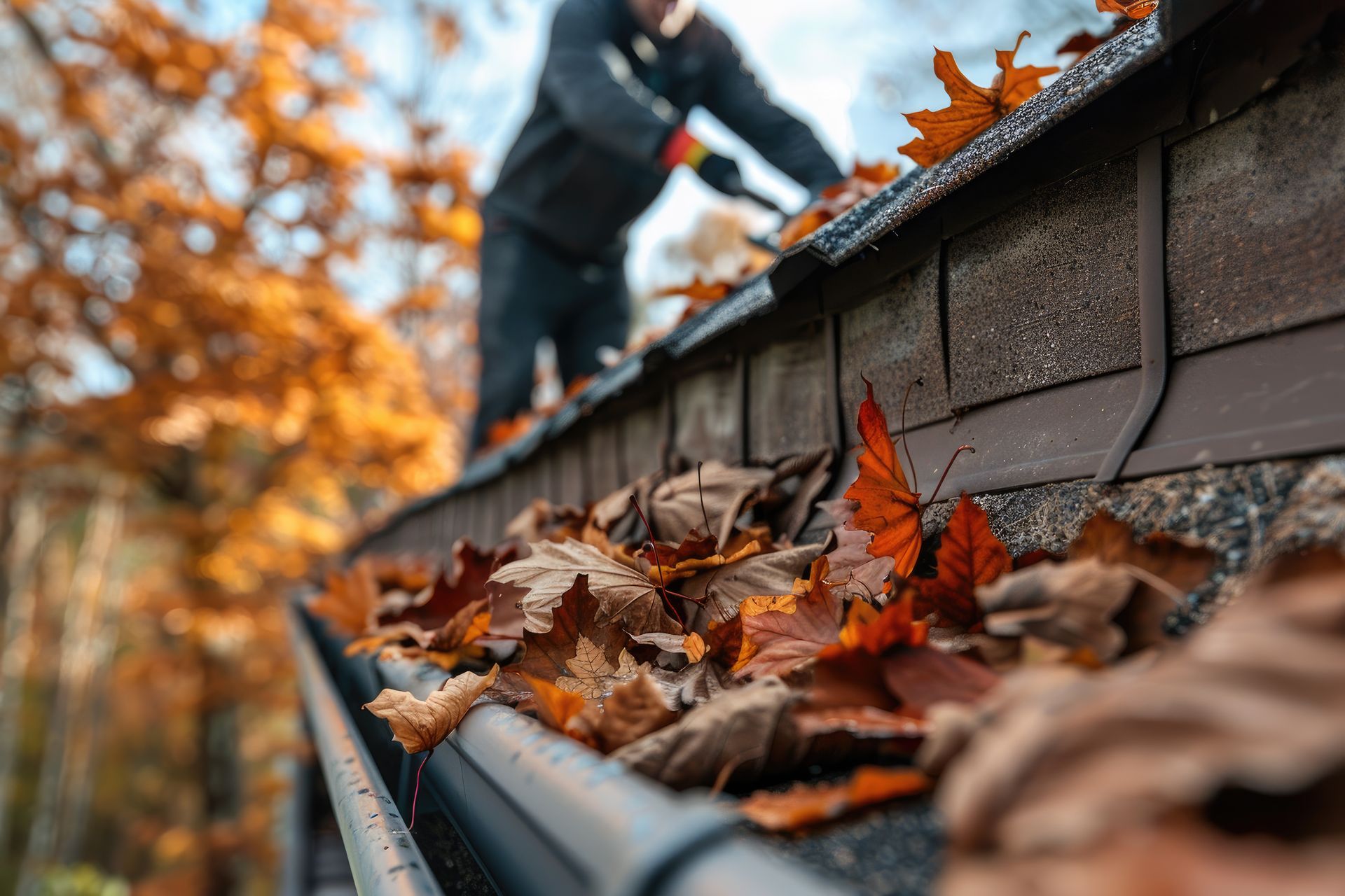 Gutter Cleaning in Fall