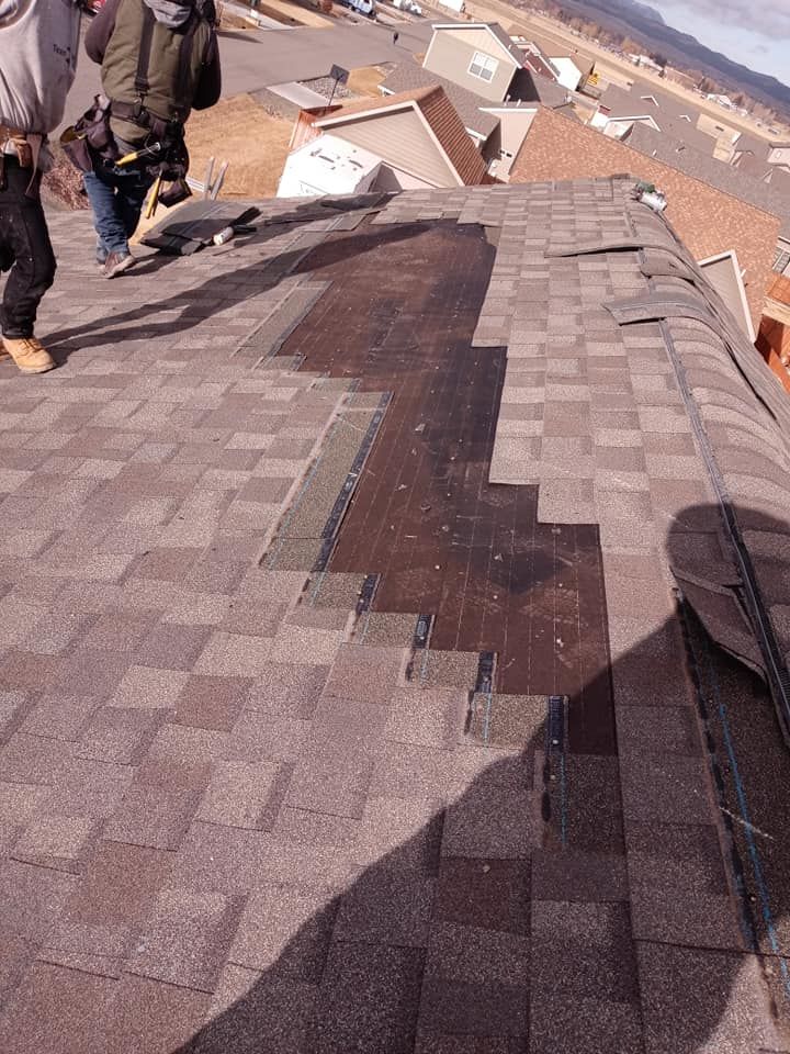 Ellingson Roofing LLC - shingle roof damage, missing shingles helena mt, roof repair helena mt