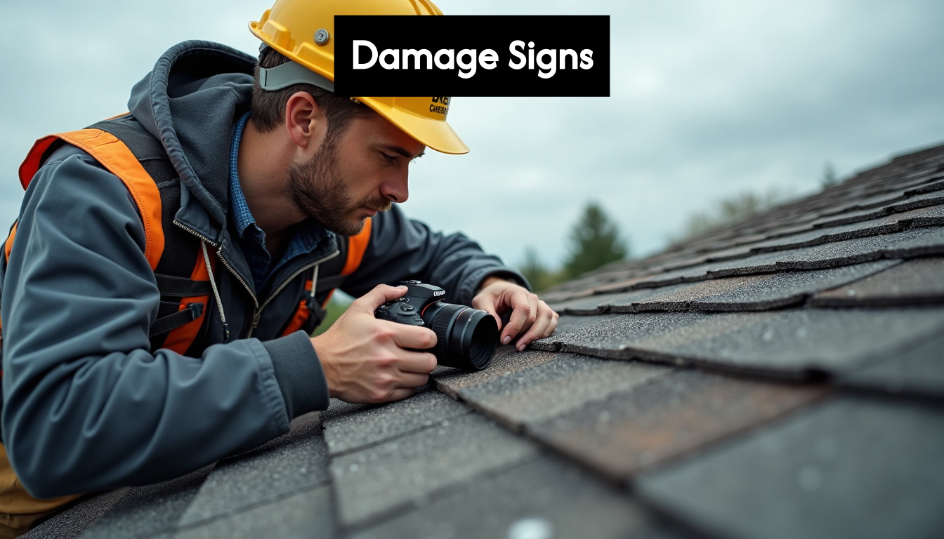 signs of roof storm damage in Helena Montana,