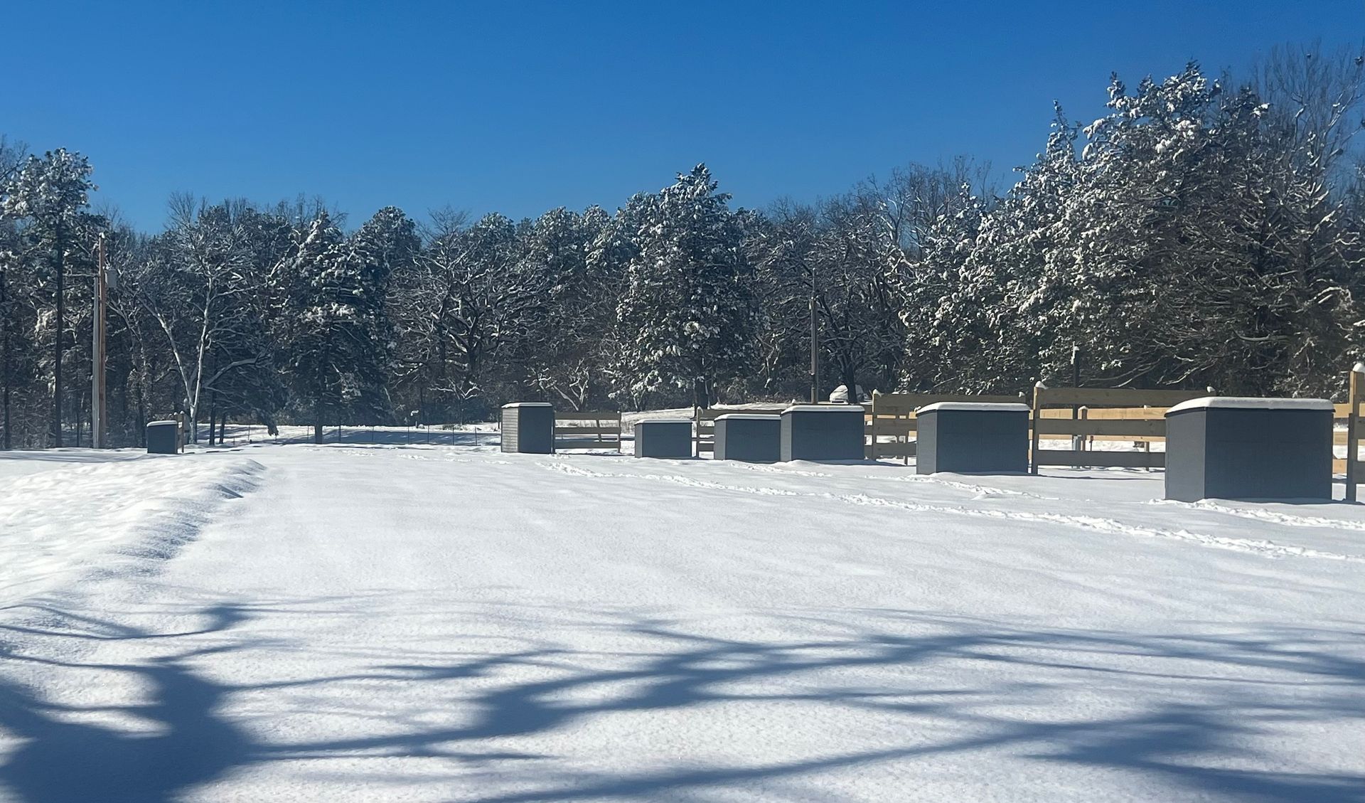 winter at White River Vacation RV Resort