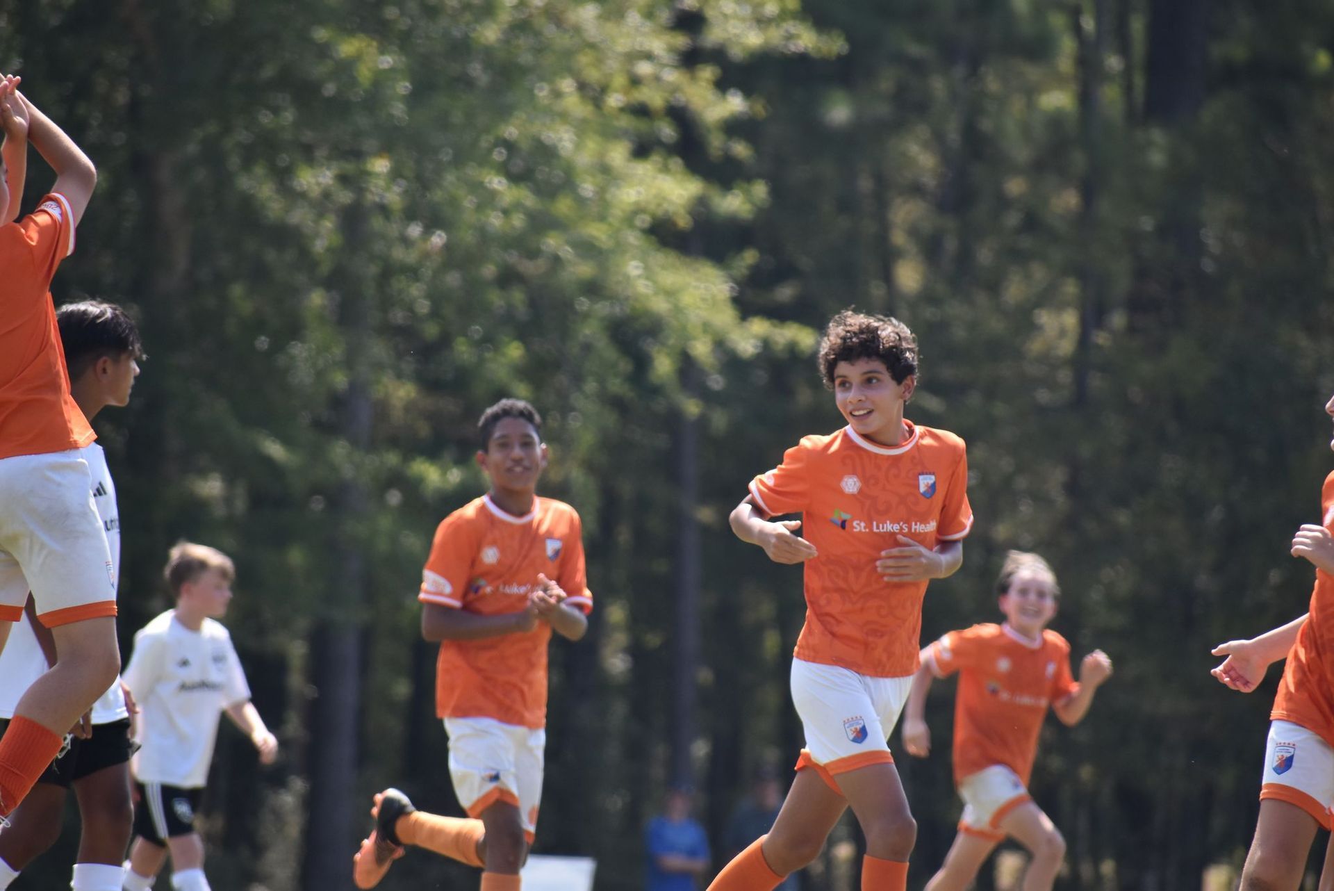 Celebrating a goal for the Houston Dutch Lions FC in Conroe Texas