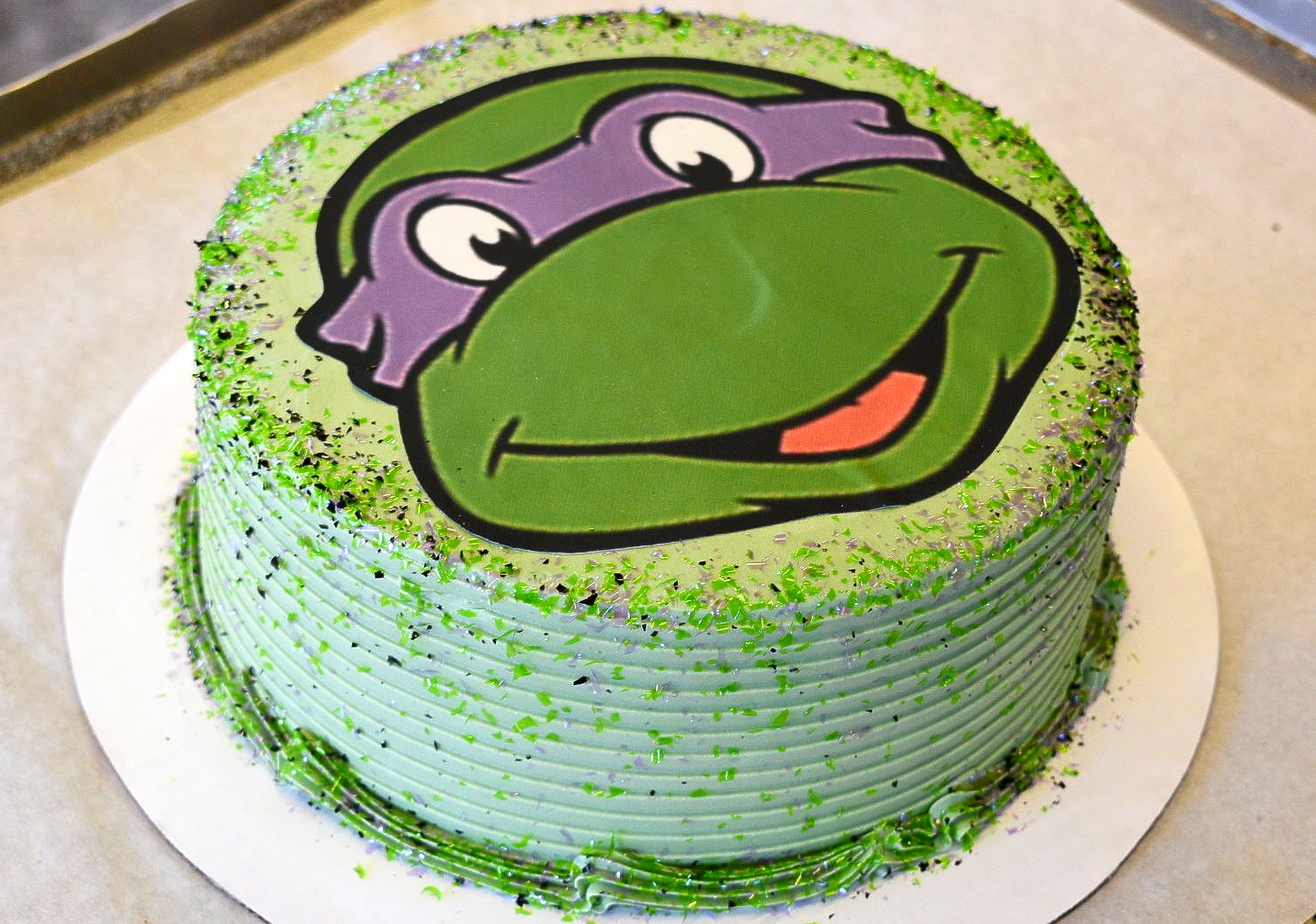 birthday cake ninja turtle