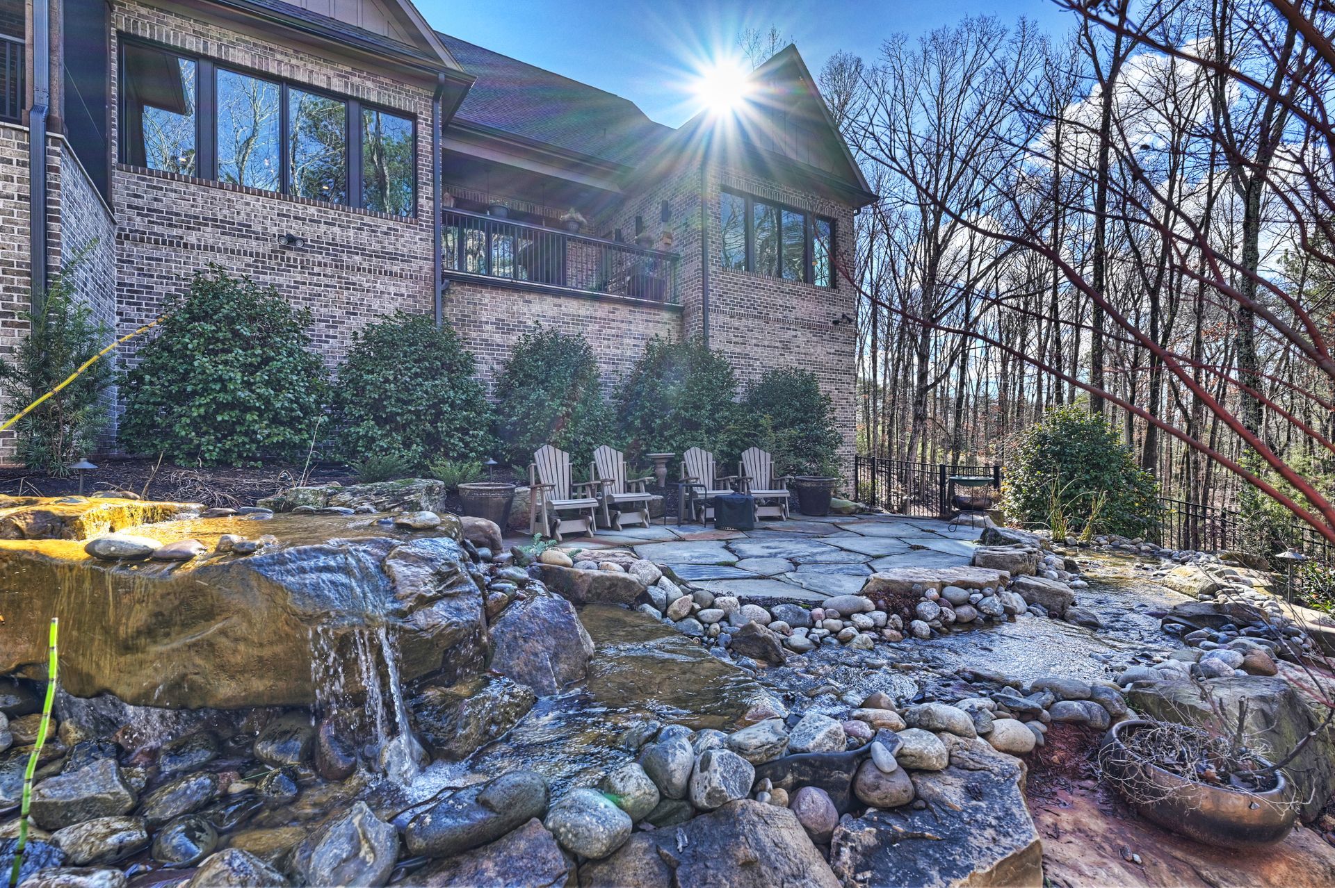 Beautiful Exterior Aqua Scaping — Charlotte, NC — Harland Building Group