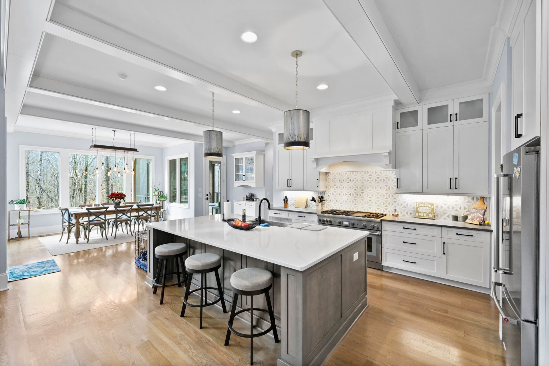 Gray Island Counter — Charlotte, NC — Harland Building Group