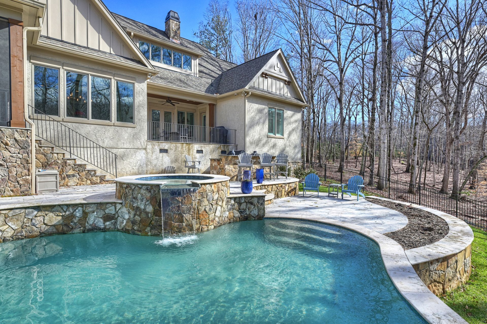House Exterior With Pool — Charlotte, NC — Harland Building Group