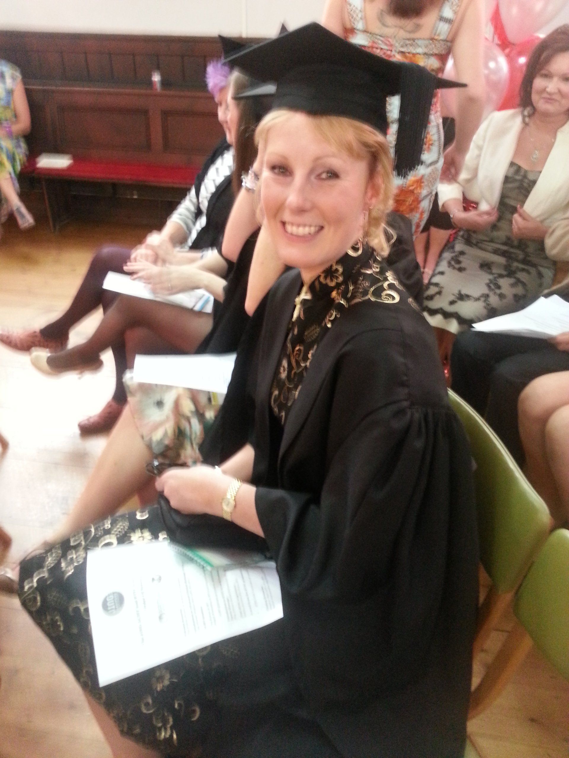 Theresa Tait at her  graduation smiling