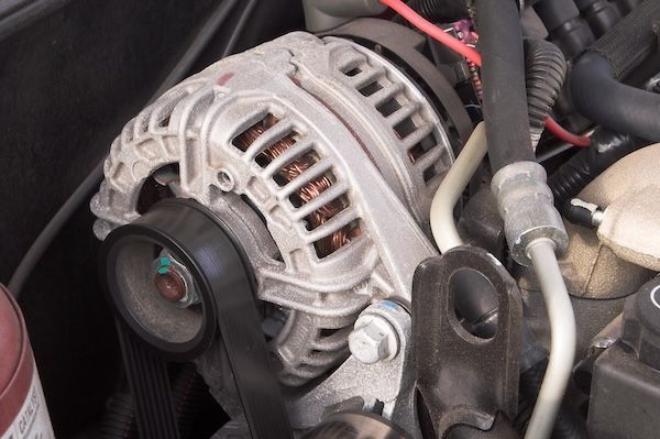 Close-up of a car alternator | Burke View Garage in Lyndonville, VT