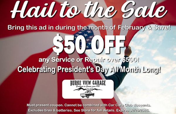 Specials | Burke View Garage