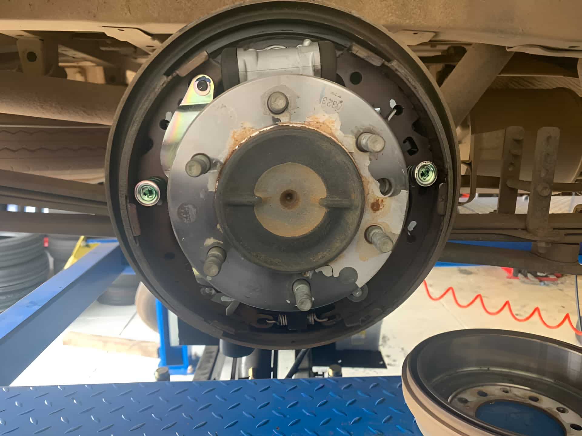 A Close Up Of A Brake Disc On A Car — North Geelong Automotive In North Geelong, VIC
