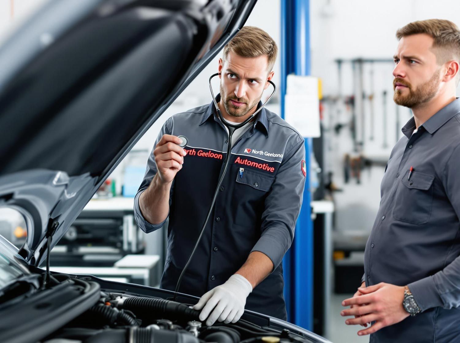 Mechanic Servicing A Car