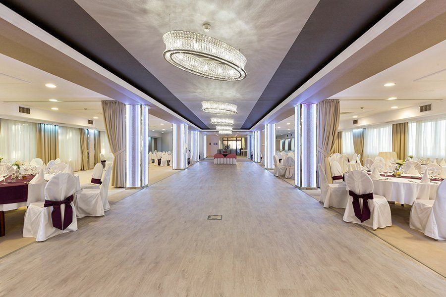 Golden Girls Hotel — Elegant Banquet Hall Interior in Dallas, TX