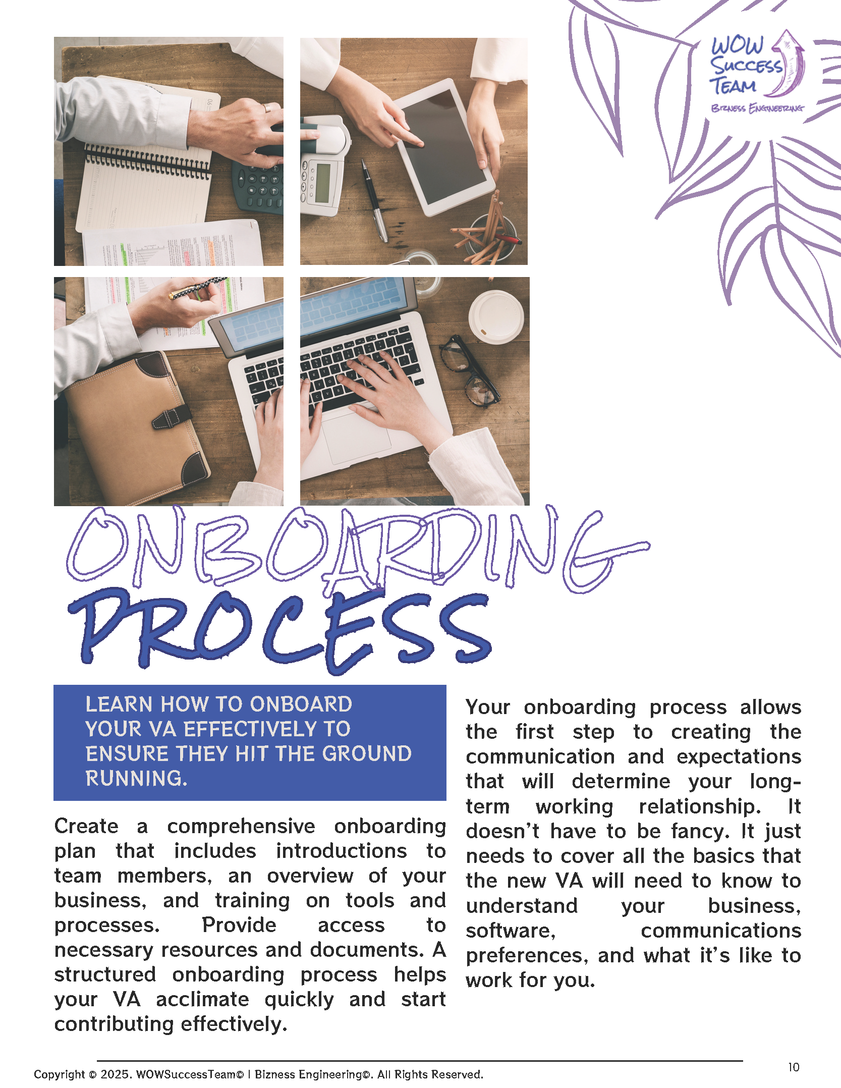 A poster that says ' onboarding process ' on it