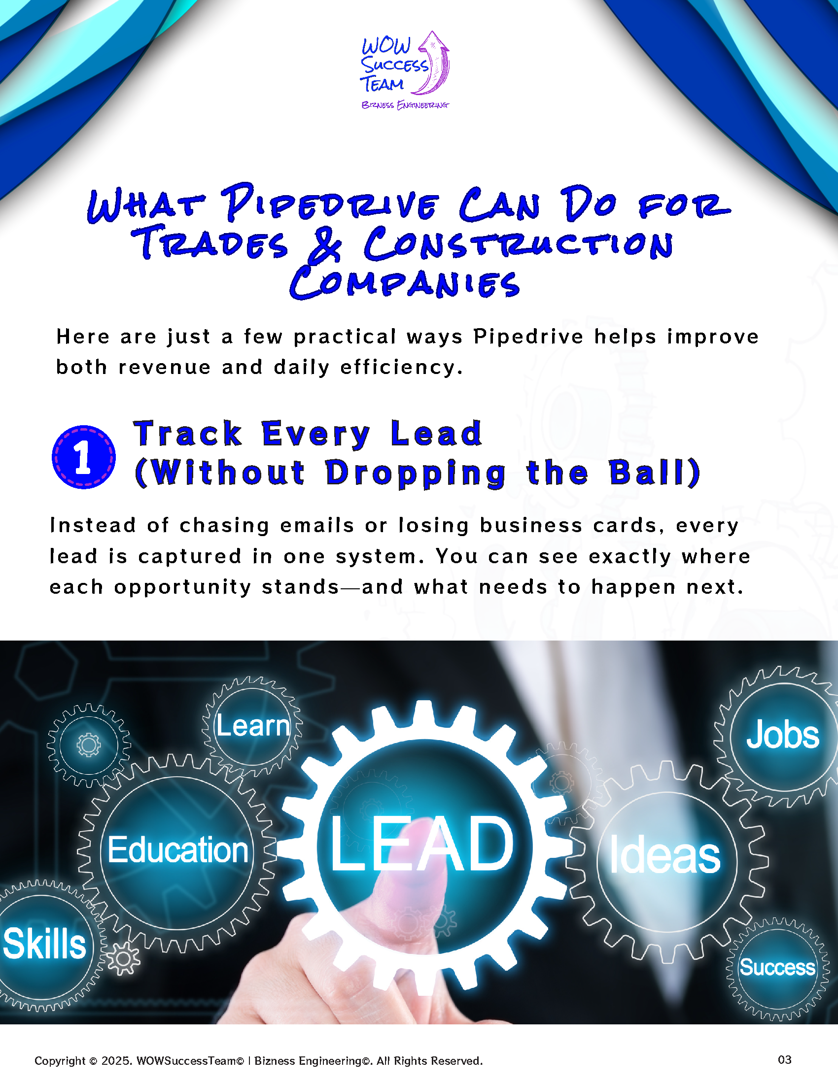 A poster explaining top tools for customer relationship management