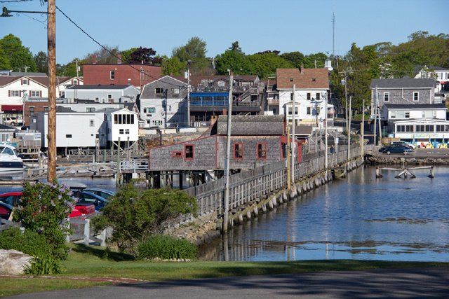 Footbridge in Boothbay Harbor, Maine