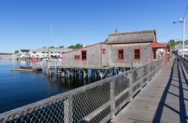 Footbridge in Boothbay Harbor, Maine