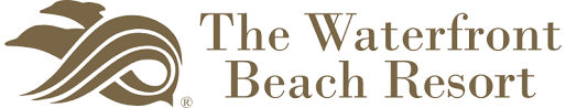 The logo for the waterfront beach resort