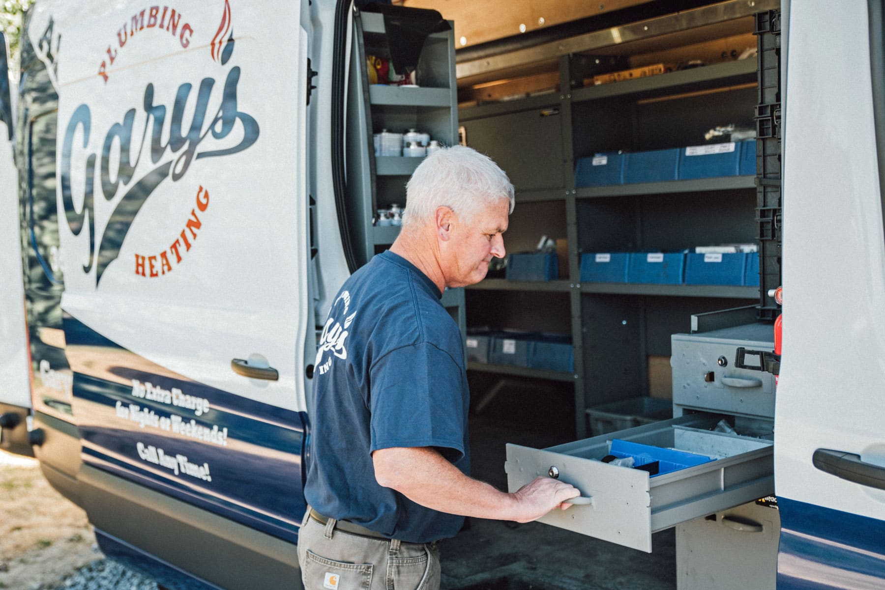 Photo of Gary on the job