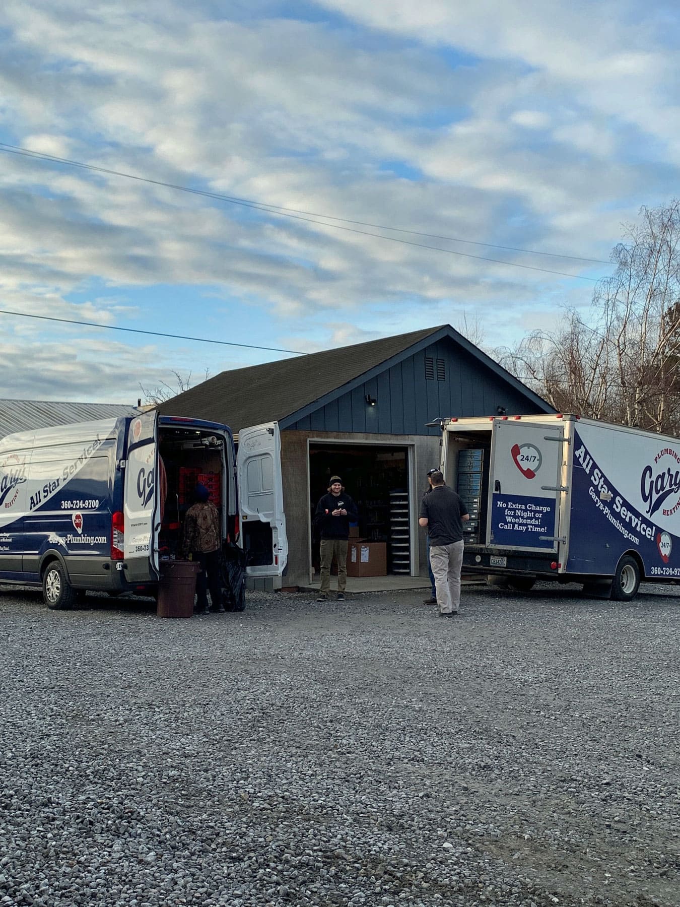 Photo of plumbers in the shop